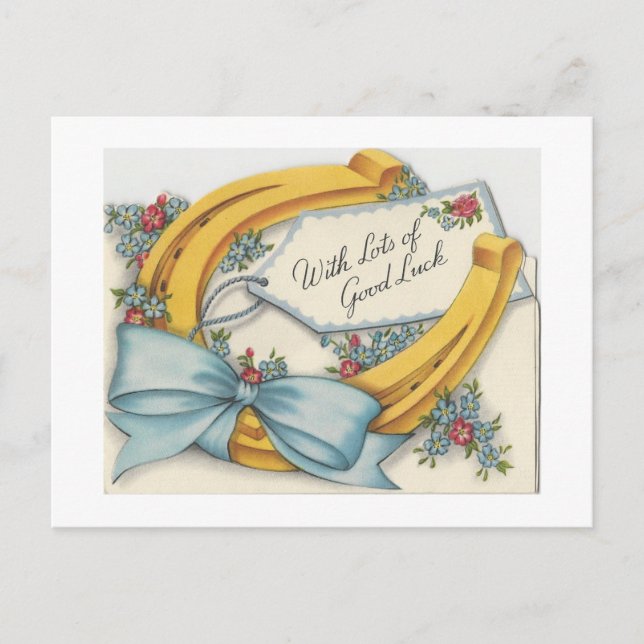 Viel Glück-Card Postkarte (Vorderseite)