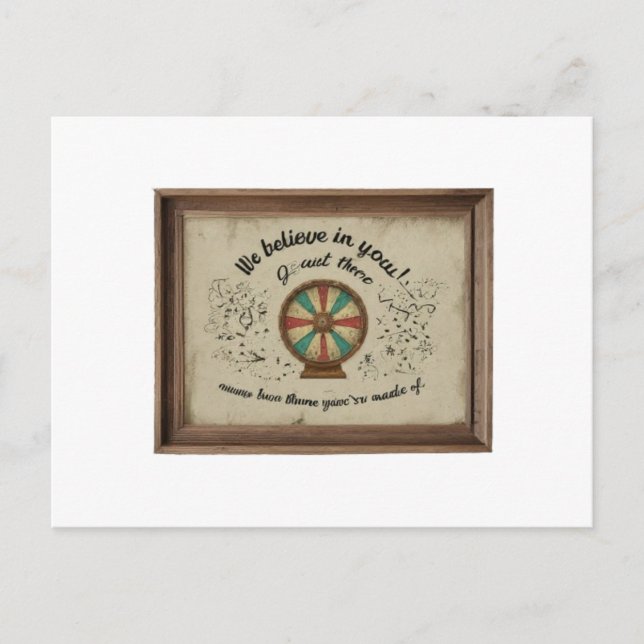 Viel Glück-Card Postkarte (Vorderseite)