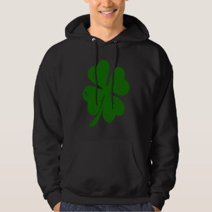 Viel Glück Distressed Irish Four Leaf C St Patrick Hoodie
