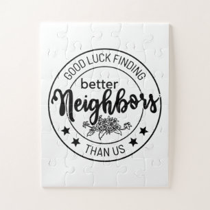 viel Glück finden bessere Nachbarn als wir, Nachba Puzzle