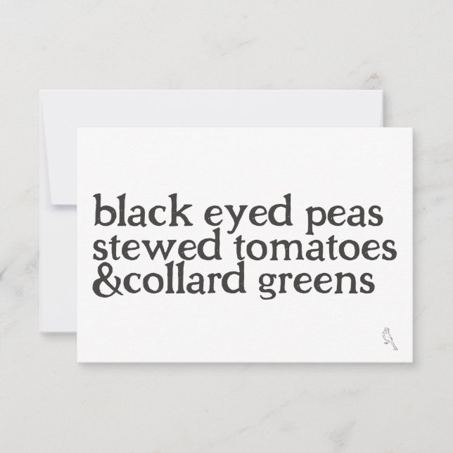 Viel Glück Flat Notecard Mitteilungskarte (Vorderseite)