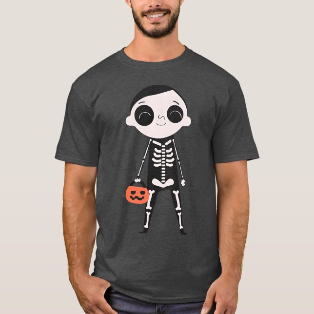 Viel Glück Halloween Halloween Zombie Vintag T-Shirt (Vorderseite)