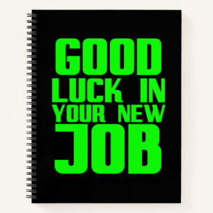 viel Glück in Ihrem neuen Job lustige Geschenke f Notizbuch