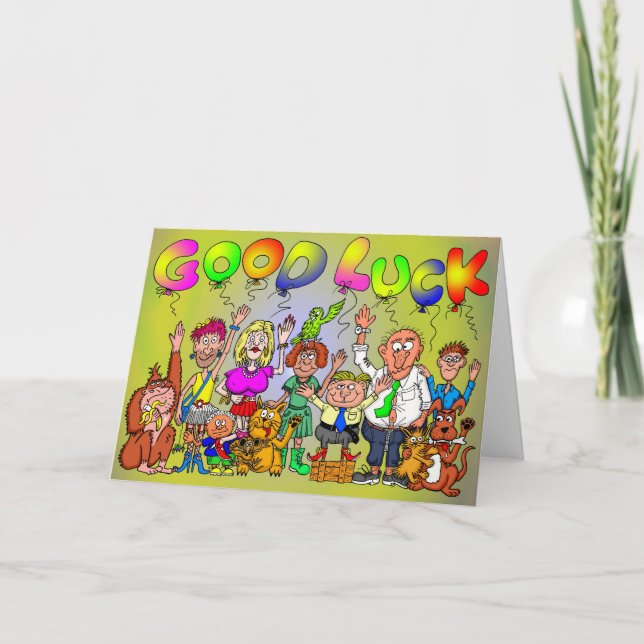 Viel Glück Karte (Vorderseite)