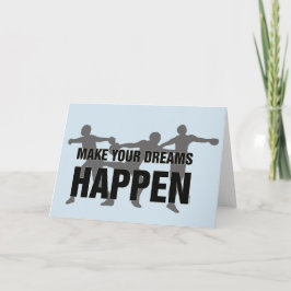 Viel Glück-Karte für die Track- und Feldsaison Karte