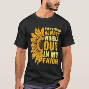 Viel Glück Lucky-Girl-Syndrom Motivierend Zitate T-Shirt