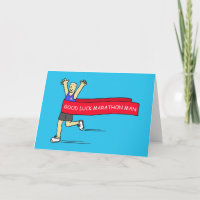 Viel Glück Marathon Man Cartoon Spaß