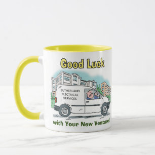 Viel Glück mit Ihrem neuen farbenfrohen Geschäft Tasse