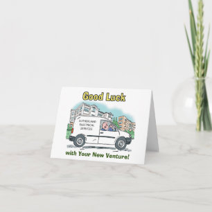 viel Glück mit New Business Venture Karte