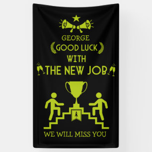 Viel Glück Neuer Job Banner