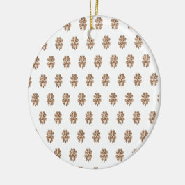 Viel Glück oder Ihr Text, vier leere Klappen Keramik Ornament