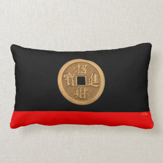 VIEL GLÜCK PILLOW CHINESISCHE MÜNZE - ARA PILLOW LENDENKISSEN