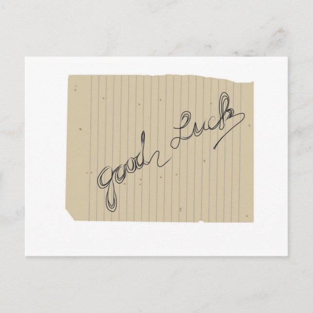 viel Glück Postkarte (Vorderseite)