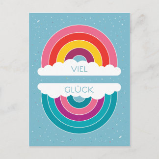 Viel Glück Postkarte
