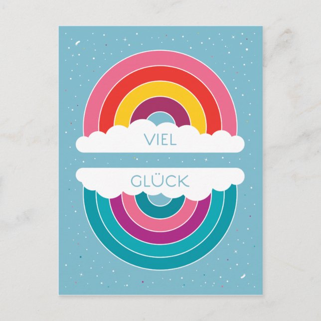 Viel Glück Postkarte (Vorderseite)