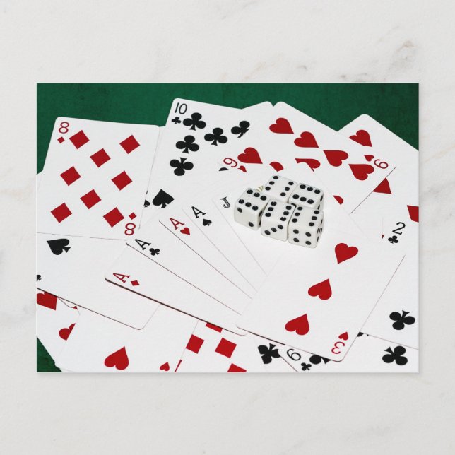 Viel Glück Postkarte (Vorderseite)