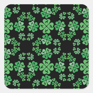 Viel Glück Quadratischer Aufkleber