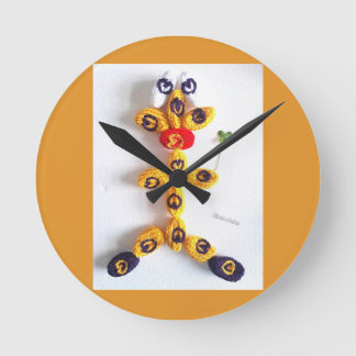 Viel Glück Runde Wanduhr