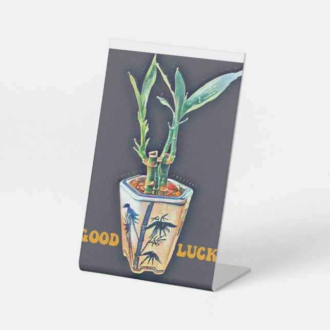 Viel Glück Sockelschild (Vorderseite)