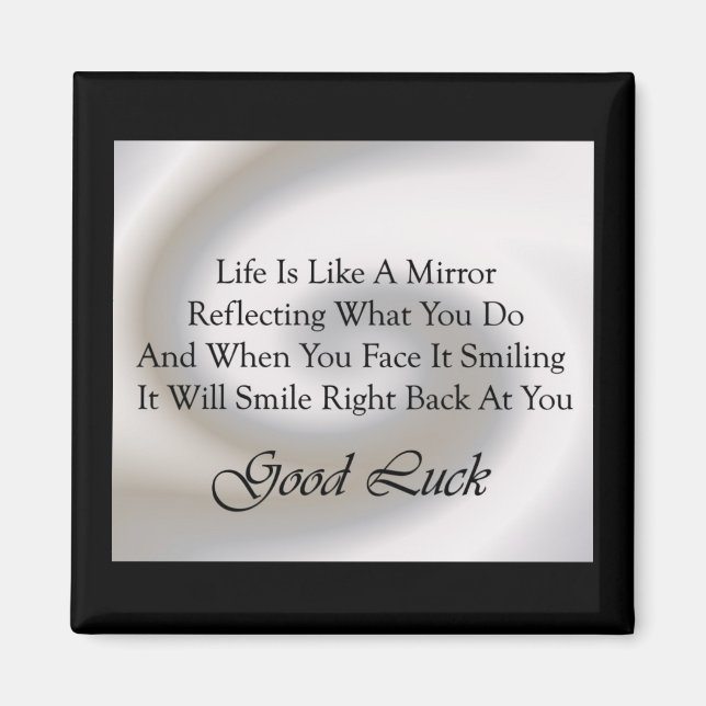 Viel Glück Verse Magnet (Vorne)