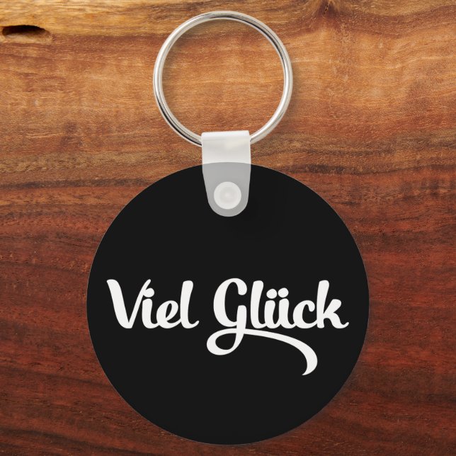 Viel Glück | Viel Glück Deutsch Schlüsselanhänger (Rückseite)