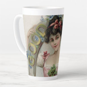 Viel Glück - Vintage St. Patrick's Day Karte Milchtasse
