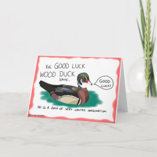 viel Glück Wood Duck Card Karte