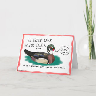 Viel Glück Wood Duck Card Karte