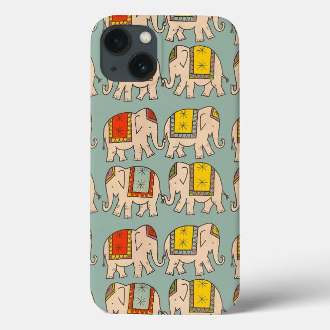 Viel Glück-Zirkus-Elefanten niedliches Elefantenmu Case-Mate iPhone Hülle (Rückseite)
