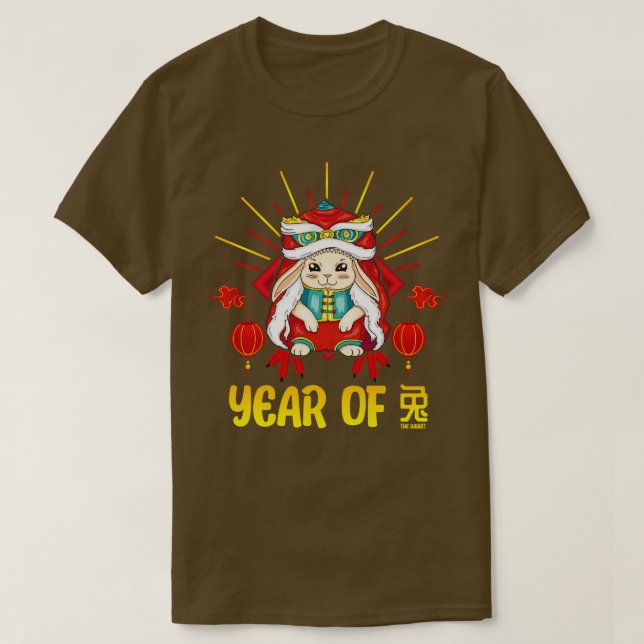 Viel Glück Zodiac Happy Chinese New Year of the Ra T-Shirt (Design vorne)