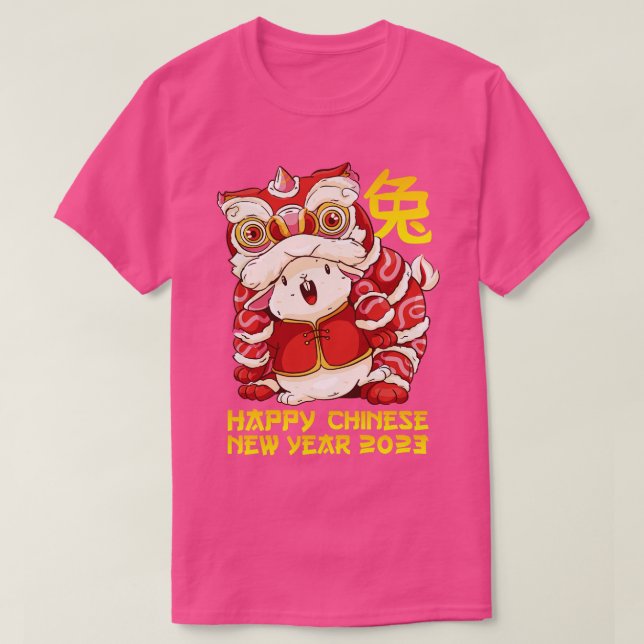 Viel Glück Zodiac Happy Chinese New Year of the Ra T-Shirt (Design vorne)