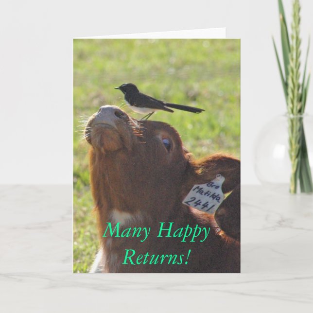 Viel glückliche Rückkehr! Karte (Vorderseite)