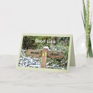 Viel GlückSignpost Karte