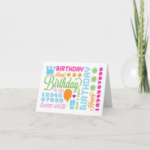 Viel Gruß zum Geburtstag Karte
