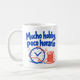 Viel Hobby, wenig Zeitplan: Uhr und Spule Kaffeetasse