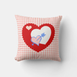 Viel Hübsches Herzklopfen Valentine Throw Kissen