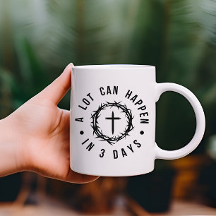 Viel kann in 3 Tagen Christlichen Ostern Jesus pas Kaffeetasse