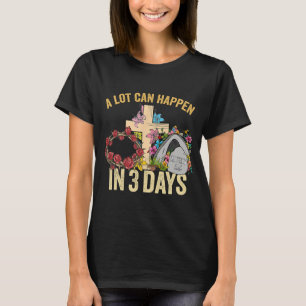 Viel kann in 3 Tagen passieren florale Retro Vinta T-Shirt