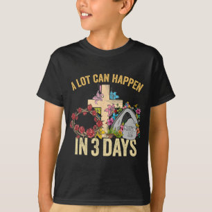 Viel kann in 3 Tagen passieren florale Retro Vinta T-Shirt