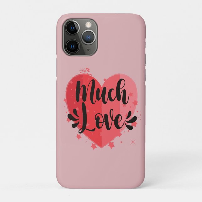 Viel Liebe, großes Herz Case-Mate iPhone Hülle (Rückseite)