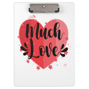 Viel Liebe, großes Herz Klemmbrett