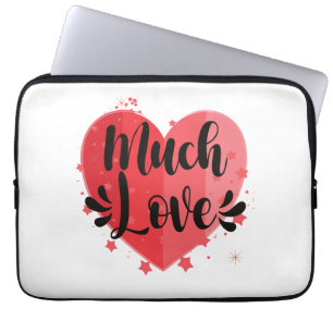 Viel Liebe, großes Herz Laptopschutzhülle
