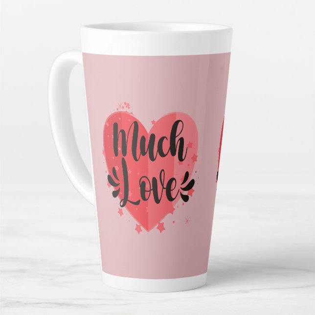 Viel Liebe, großes Herz Milchtasse (Linke Ecke)