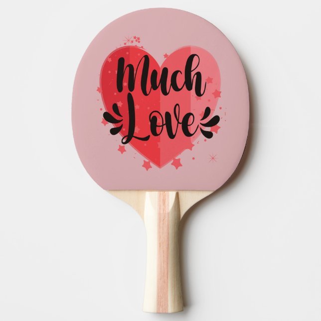 Viel Liebe, großes Herz Tischtennis Schläger (Vorderseite)