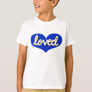 VIEL LIEBT - blaue Liebe T-Shirt