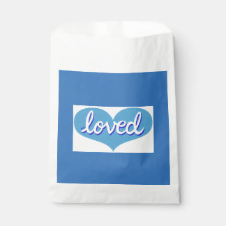 VIEL LIEBT - Herz blauer Liebe - Geschenktütchen