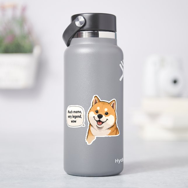 Viel Meme  Aufkleber (HydroFlask)