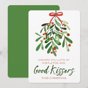 Viel Mistelzweig Gute Küsser Lustiger Weihnachten
