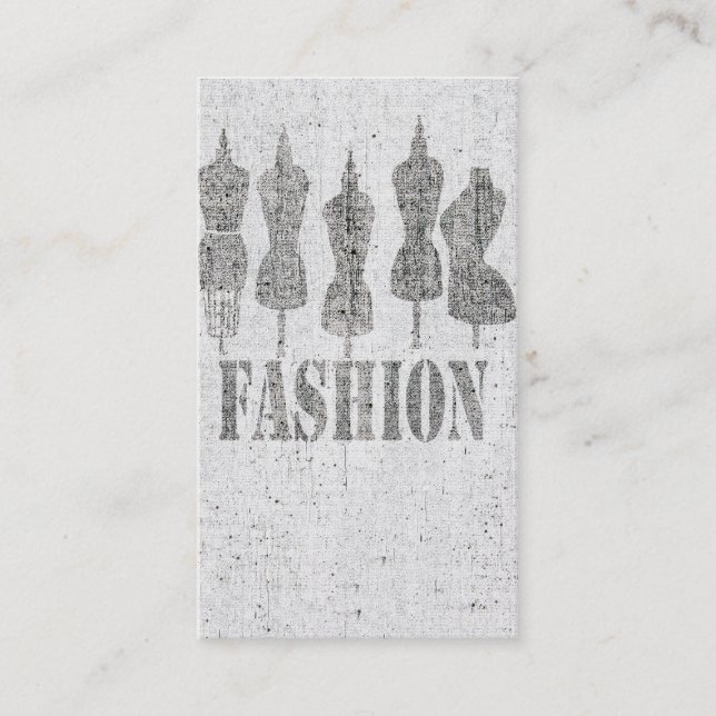 Viel niedliches. Retro Vintage Visitenkarte (Vorderseite)