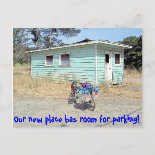 Viel Parking Funny Change of Addresses Ankündigungspostkarte